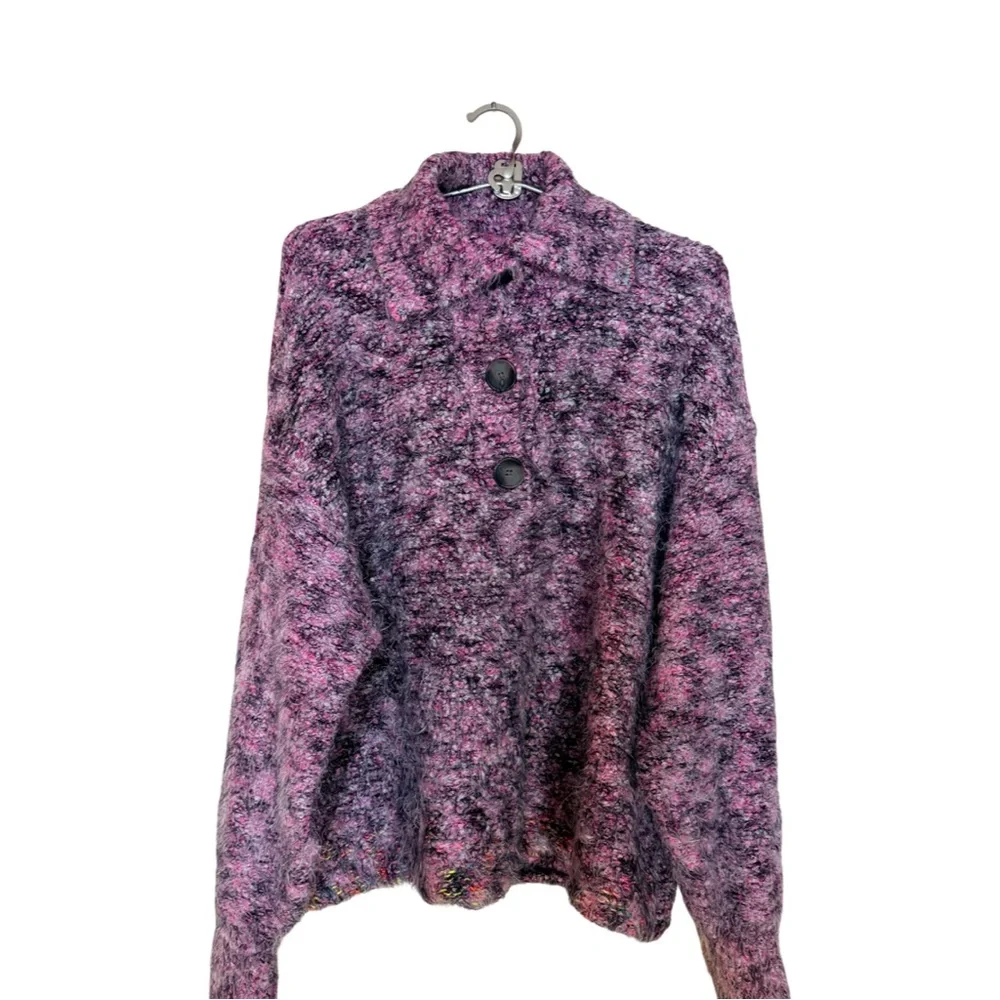 Free‎ People Purple Stellar V-Neck Sweater size Medium